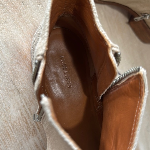 AllSaints Yurie Leather Suede Ankle Boots - 41 - Picture 6 of 12